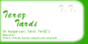 terez tardi business card